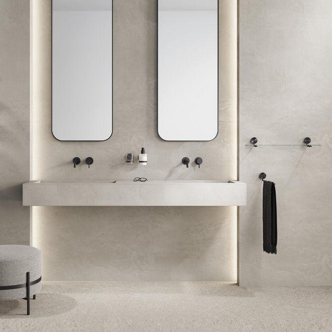 Miniatura: OPAL Dispenser sospeso a parete per sapone liquido 200 ml aggancio murale