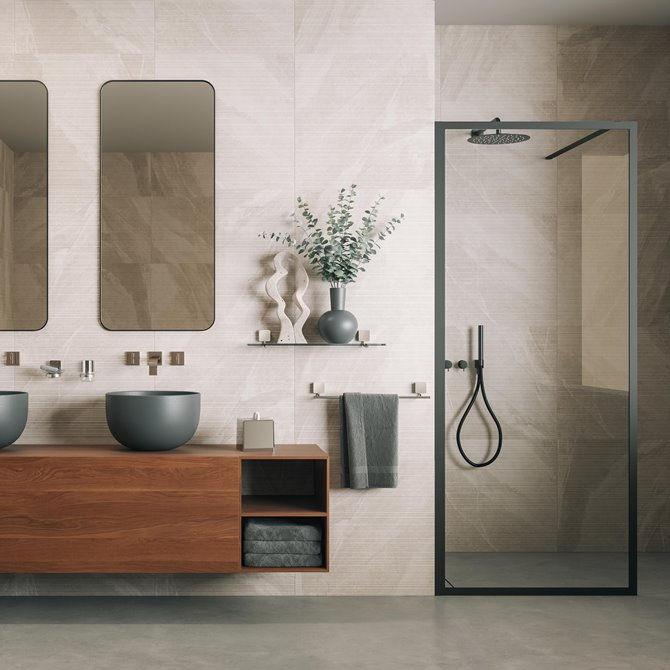 Thumbnail: TOPAZ Barra portasciugamani a muro (45 cm) reggi salviette bagno