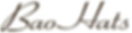 Logo ufficiale di BAO HATS, produttore di cappelli e berretti artigianali Made in Italy