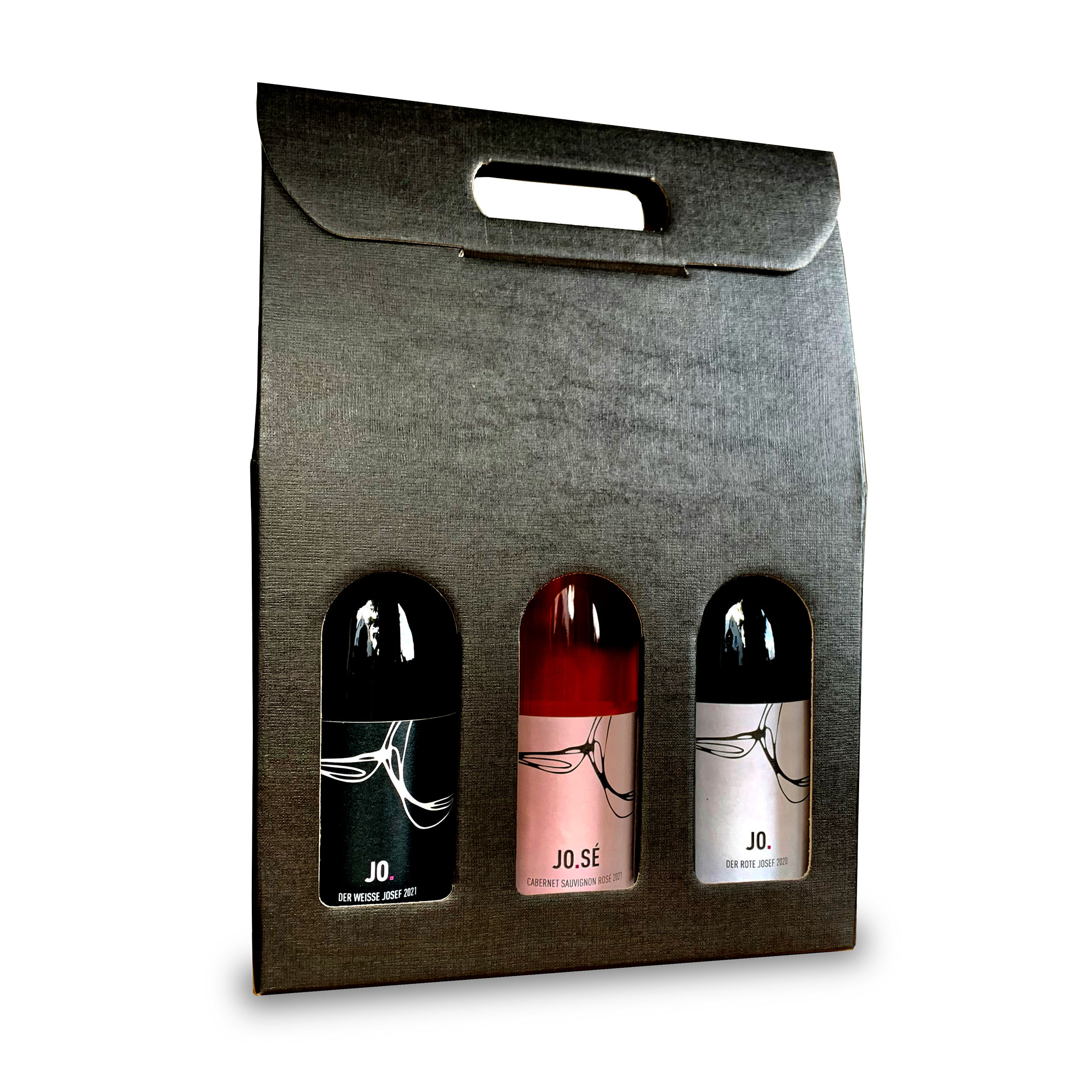 JO. GESCHENK-SET // ROT, WEISS, ROSÉ // 3 x 0,75 l