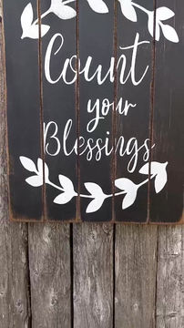 Thumbnail: Count Your Blessings Sign