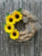 Thumbnail: Sunflower Burlap Wreath