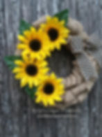 Thumbnail: Sunflower Burlap Wreath