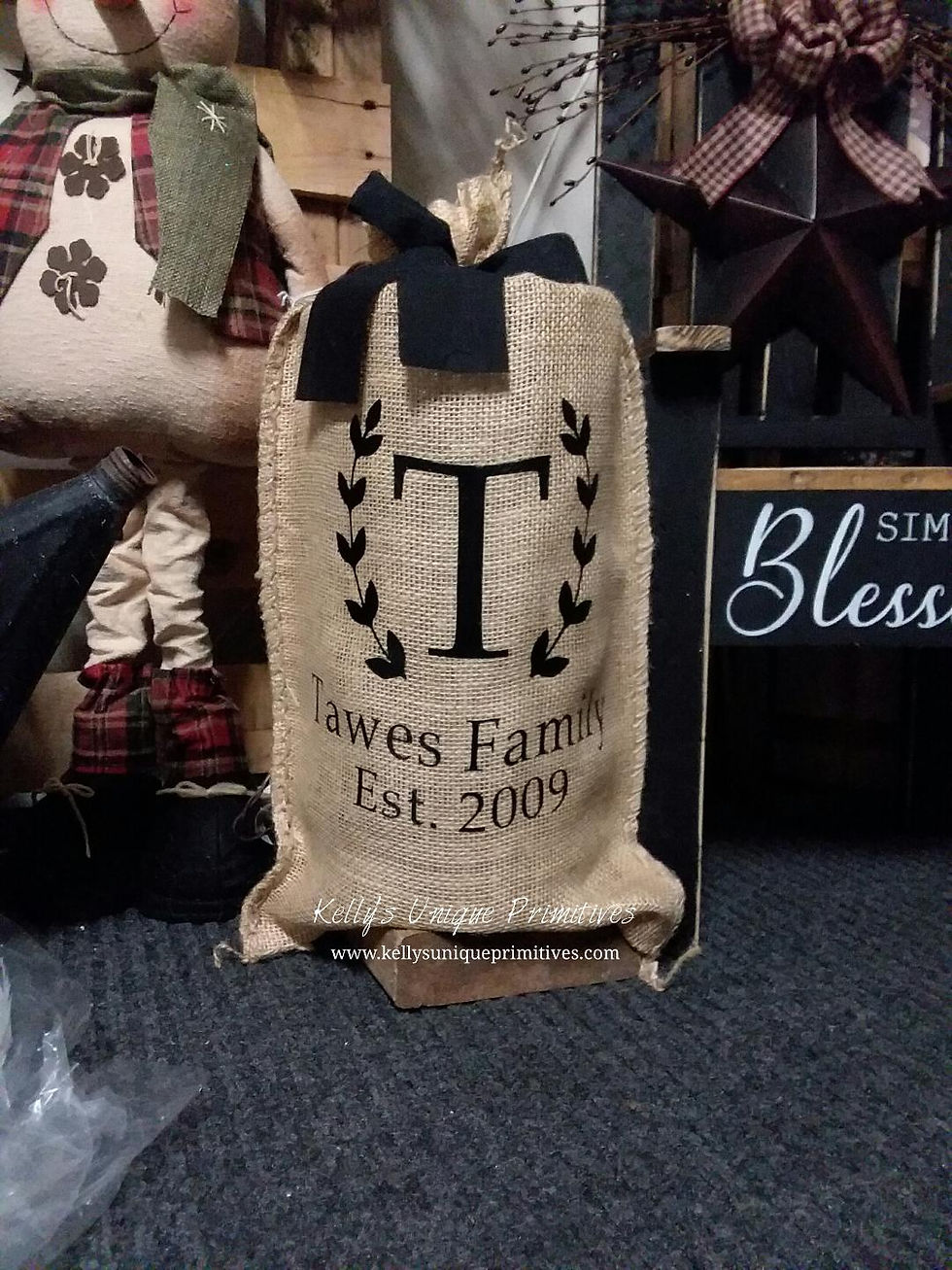 Thumbnail: Personalized Burlap Bag