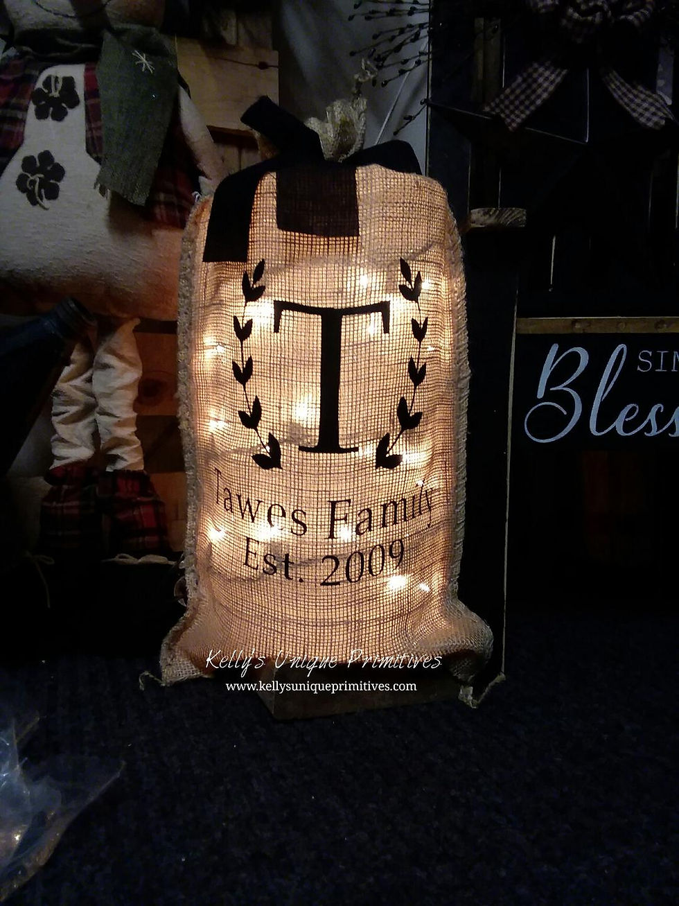 Thumbnail: Personalized Burlap Bag