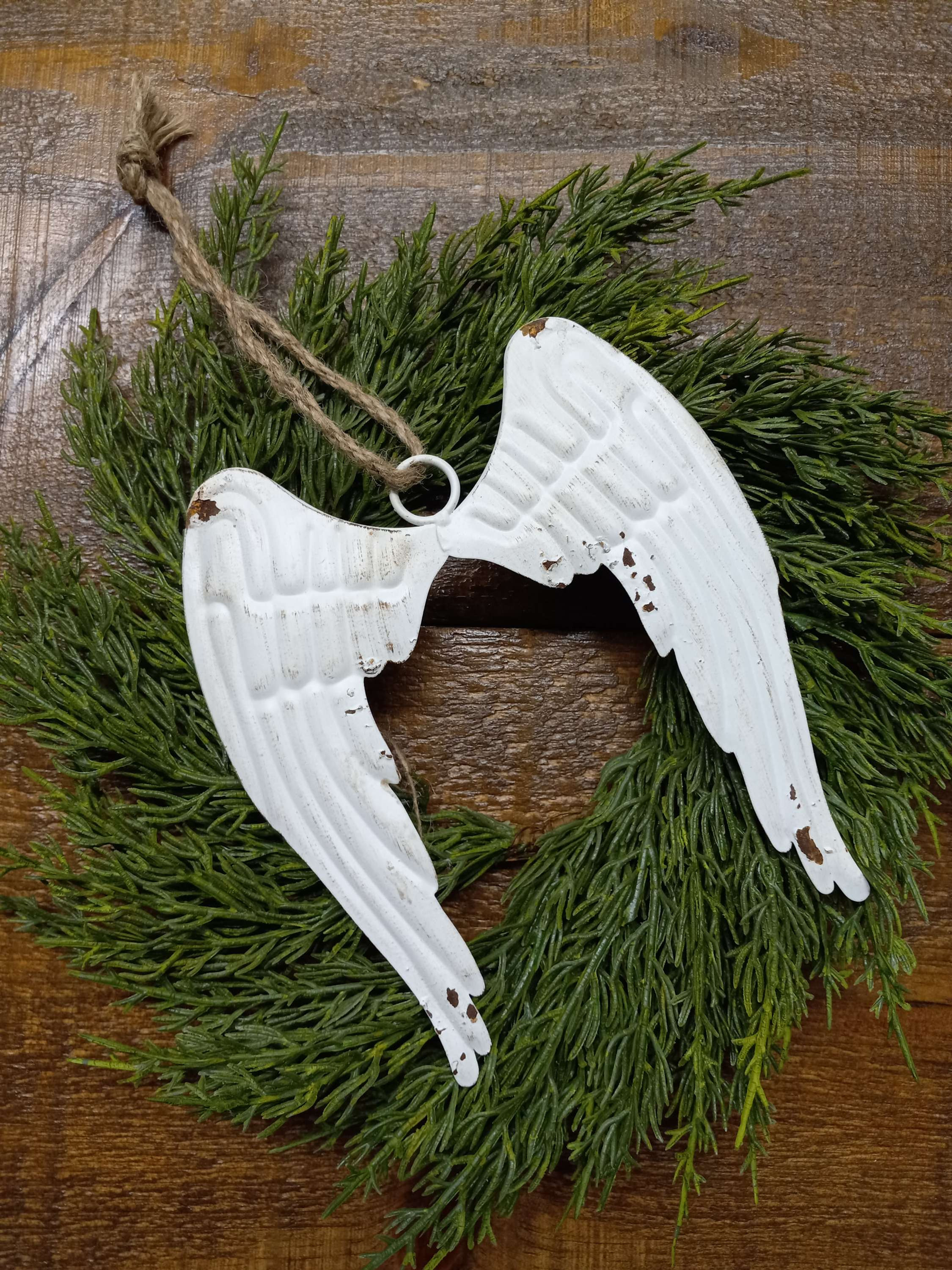 Metal Angel Wings Ornament