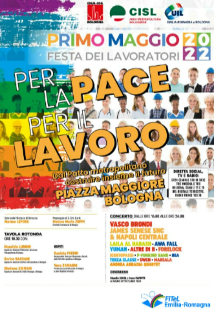 PRIMO MAGGIO A BOLOGNA, SI TORNA IN PIAZZA!