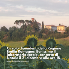 Circolo dipendenti della Regione Emilia Romagna: Benissimo il laboratorio corale, concerto di Natale il 21 dicembre alle ore 18