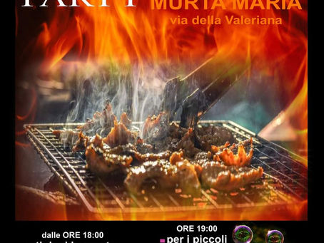 SABATO 6 AGOSTO 2022: MUMA GRILL PARTY A MURTA MARIA (OLBIA - SARDEGNA)