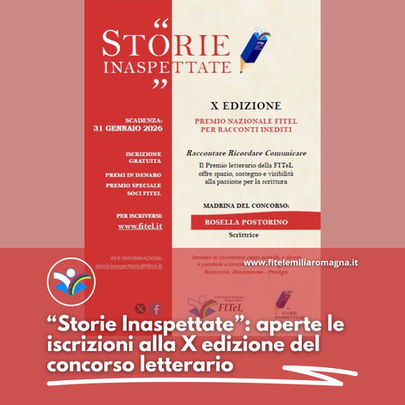 “Storie Inaspettate”: aperte le iscrizioni alla X edizione del concorso letterario