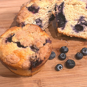 Brown Butter Blueberry Muffins
