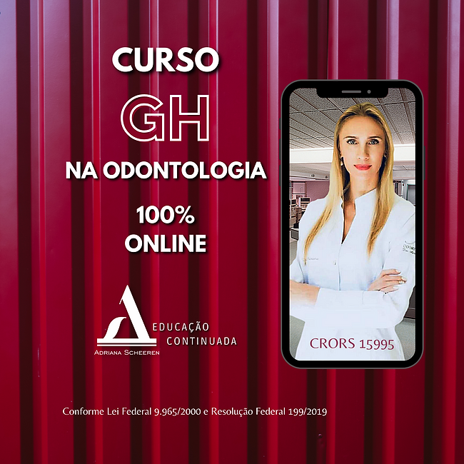 Chegou o curso mais pedido!!! E agora 100% online 🖥
📚 Aprenda tudo sobre GH, esse hormônio tão importante na odontologia e na HOF.
🧬 Conhecido como somatotropina, GH ou HGH (do inglês Human Growth Hormone), é um hormônio altamente anabólico (fundamental para o ganho de massa muscular) sintetizada pela hipófise. Porém, quando atingimos a fase adulta essa produção diminui consideravelmente.
⤴️ É essencial para uma série de processos metabólicos e o crescimento de diversos tecidos, principalmente do SISTEMA ESTOMATOGNÁTICO!!!
✅ O GH estimula o sistema imune, participa do metabolismo da glicose, promove a queima de gordura (lipólise) e o aumento da massa muscular e massa óssea (não esqueça que na boca temos músculo e osso também). Importante no rejunescimento, fortalecimento de unhas, cabelos, tendões e cicatrização da pele e mucosas.
👩🏼🏫 Vem comigo que eu te ensino!
👩🏼🔬Público alvo: cirurgiões-dentistas
🗓Data: 16 e 17/Dez de 2021
🕰Horário: 18:00 às 22:00
🖥Online: plataforma do Zoom
📌Você não pode ficar fora dessa!
⏳Vagas limitadas.
✏️Inscrições: (51)997871025 c/Nicole
🗓Sujeito a fechamento de turma e alteração da data