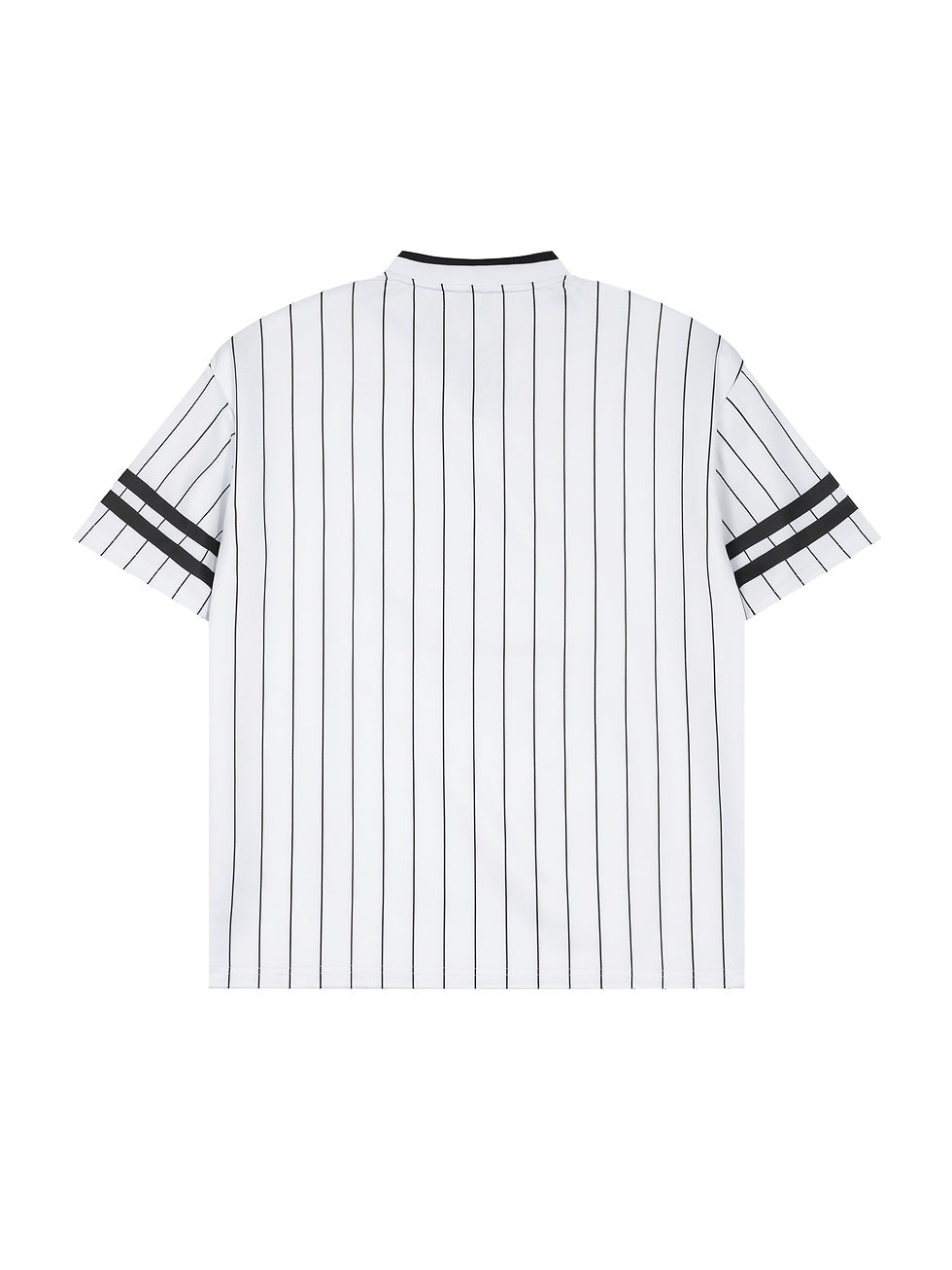 Thumbnail: Unisex Striped Loose V-Neck T-Shirt