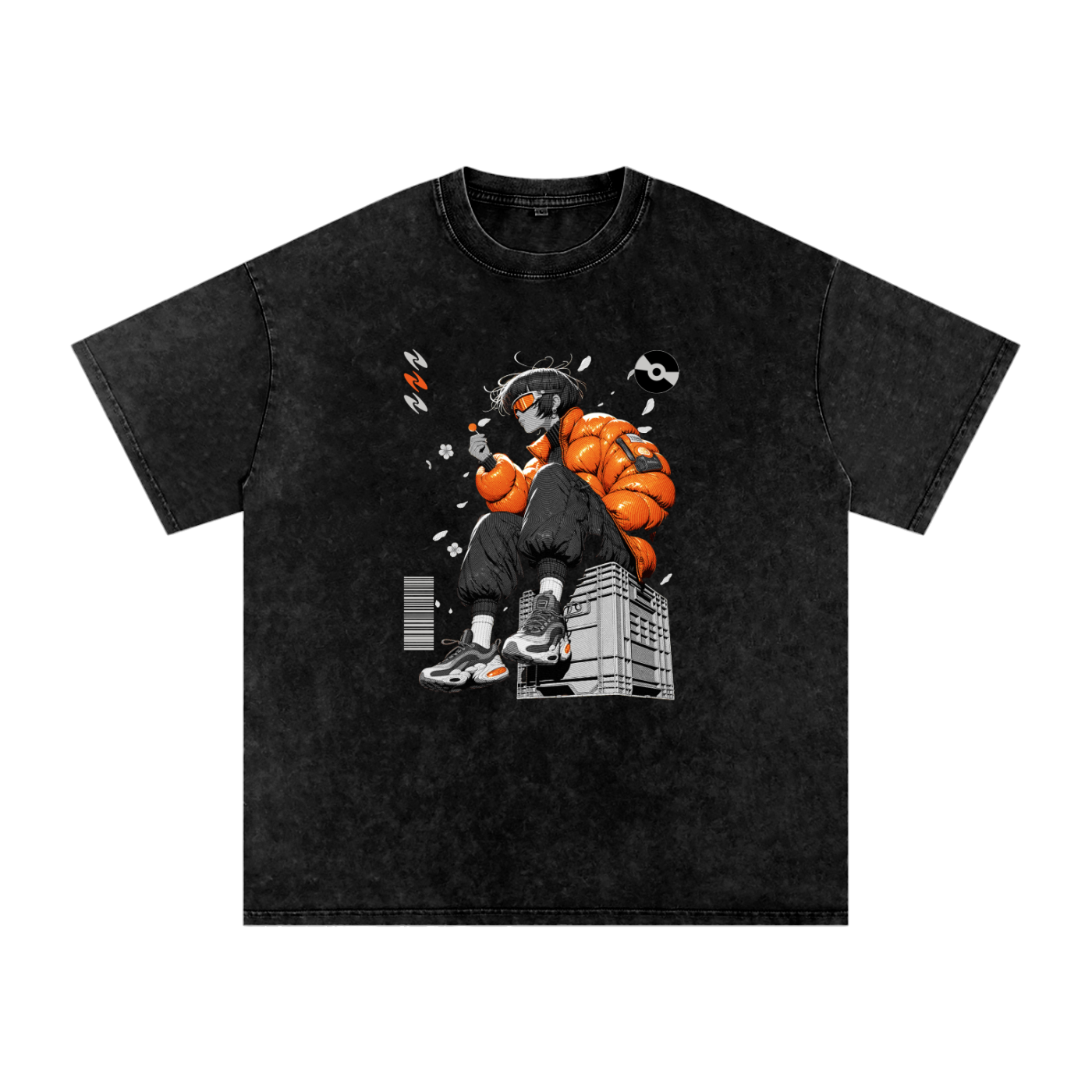 Y2K Snow Washed Oversized Cotton T-Shirt