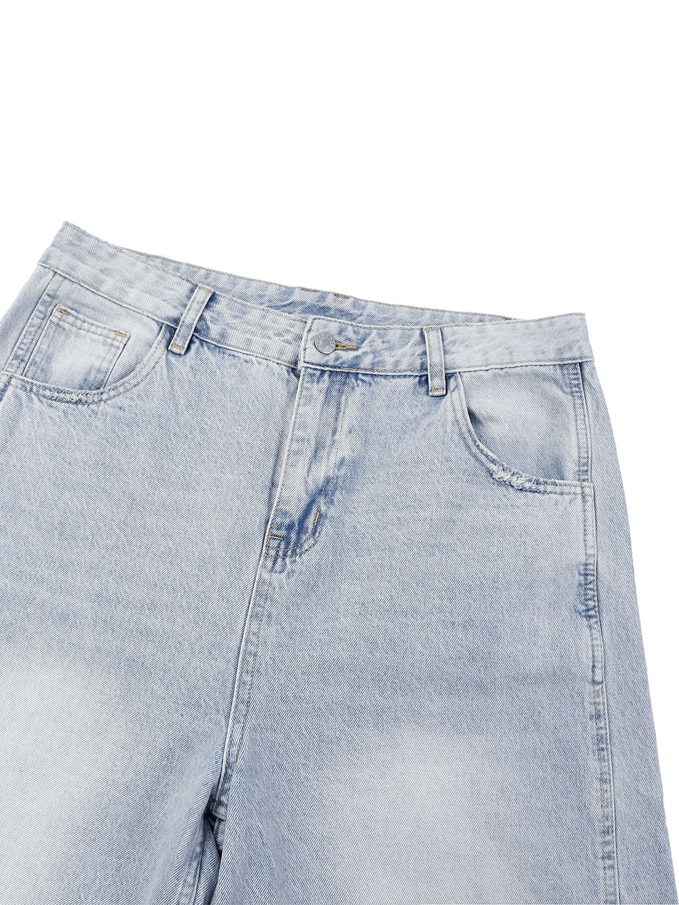 Thumbnail: CROSS Men's Vintage Wash Sunfade Barrel Leg Jeans