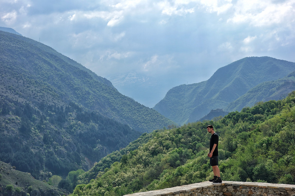Hiking in Prizren, Kosovo.
