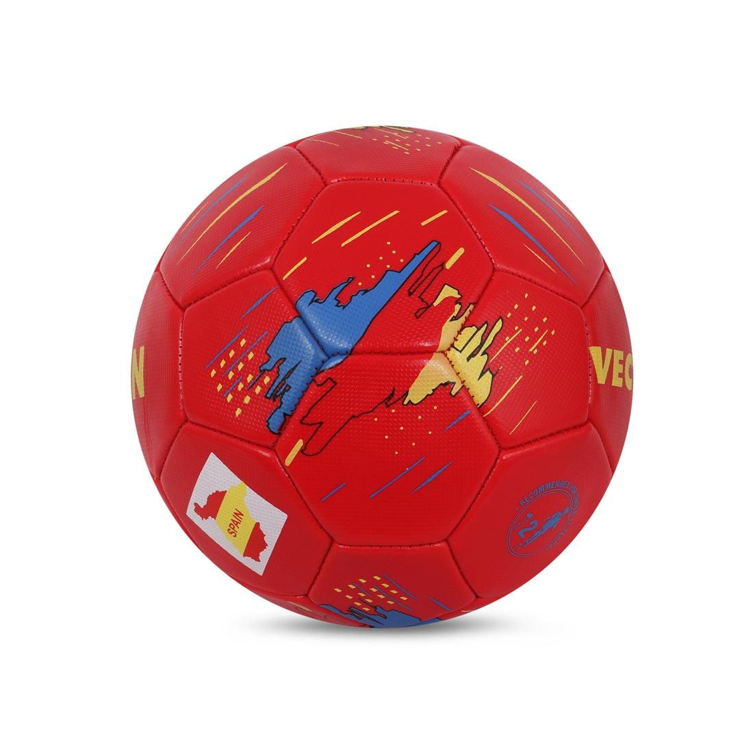 VECTOR X Spain Machine Stitched Embose PVC Football - (Pack of 1)