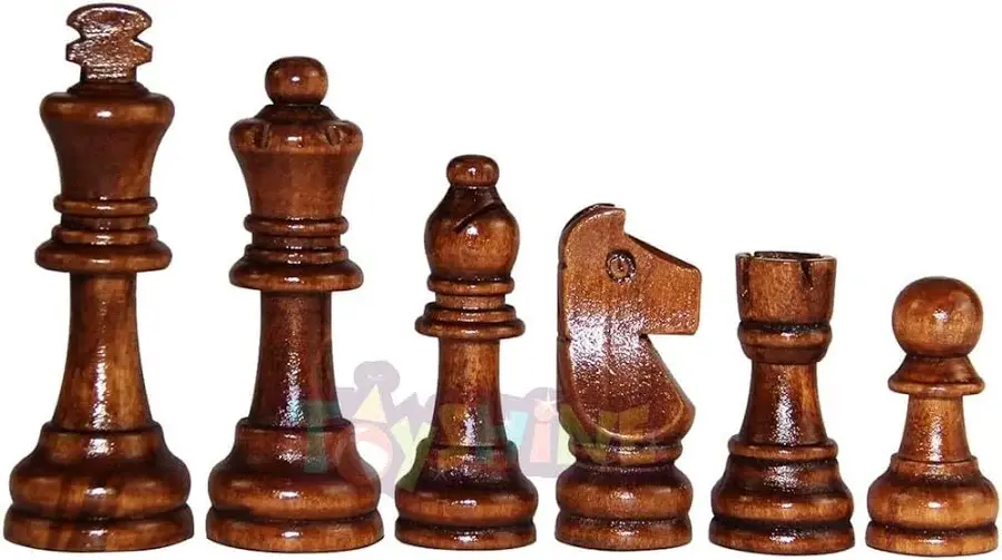 Toyshine Wooden Chess Pieces Tournament Wood Chessmen Pieces Only