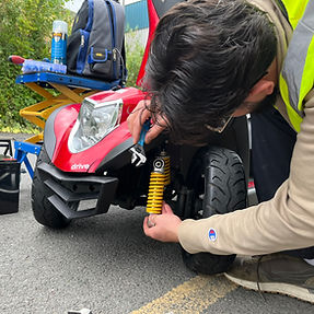 Driver mobility scooter needs repairing, suspension repair