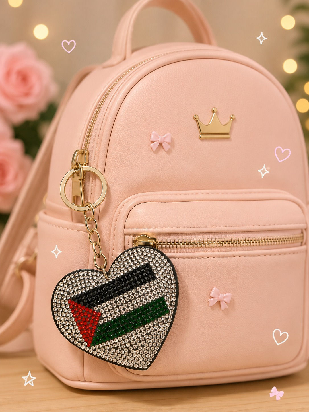 Rhinestone keychain 50010