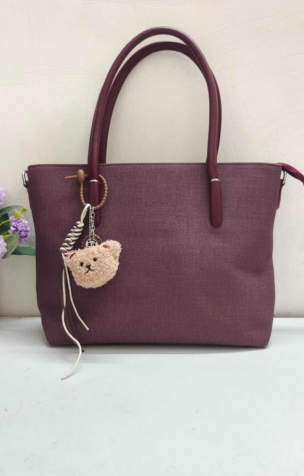 Teddy Charm Tote Bag