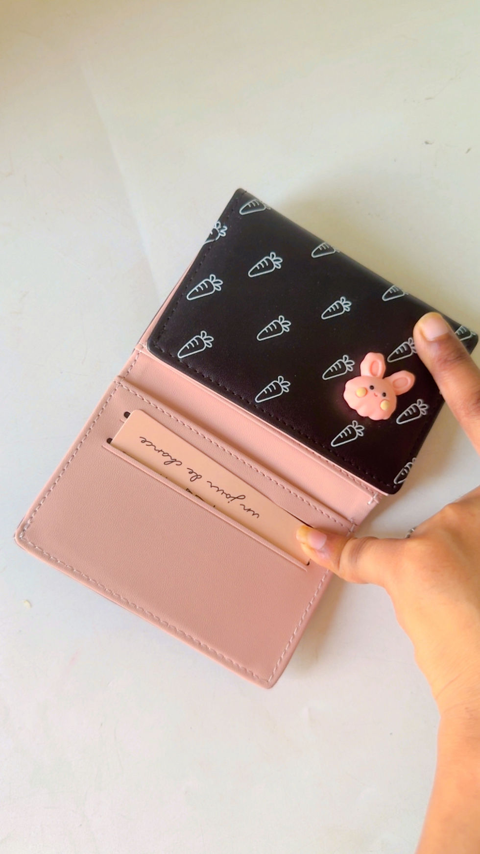 Thumbnail: Carrot print tri fold wallet