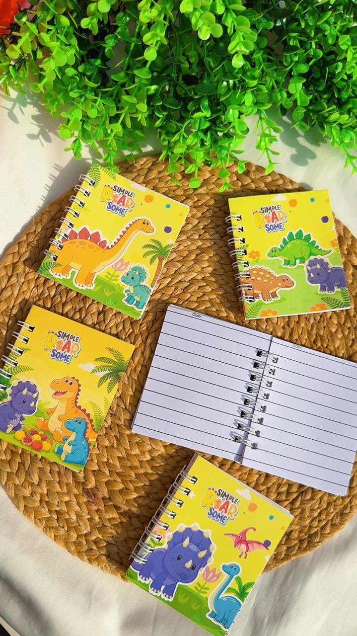 Dinosaur notebook (pack of 4)