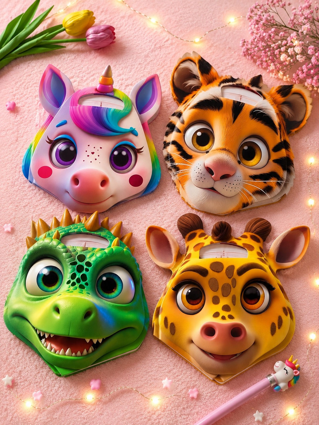 Animal Theme 3D KidsDiary