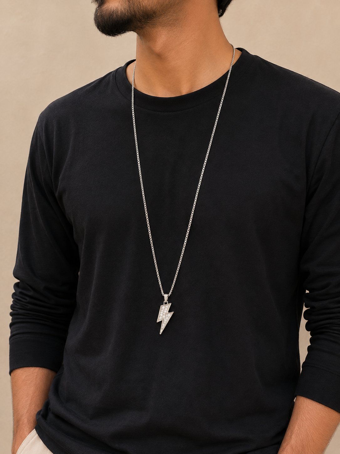 Thunder neckpiece for men (Anti tarnish)