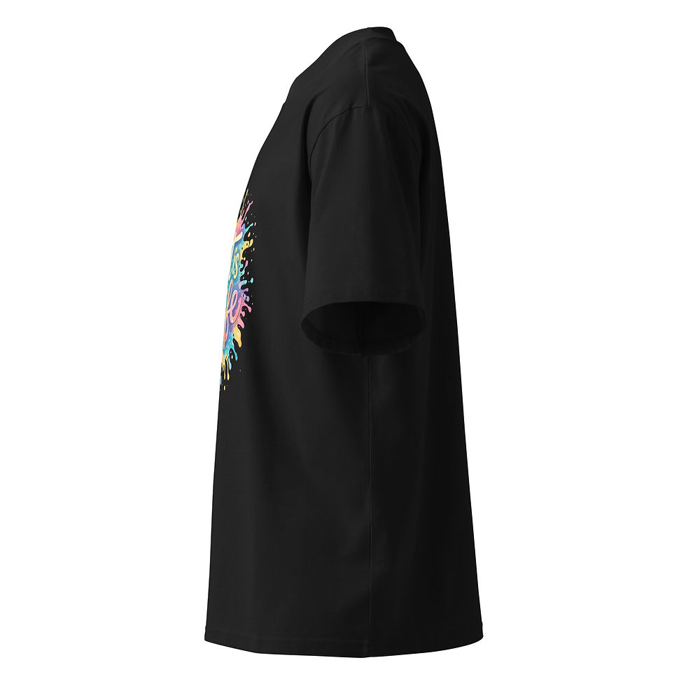 Thumbnail: Unisex organic oversized high neck t-shirt