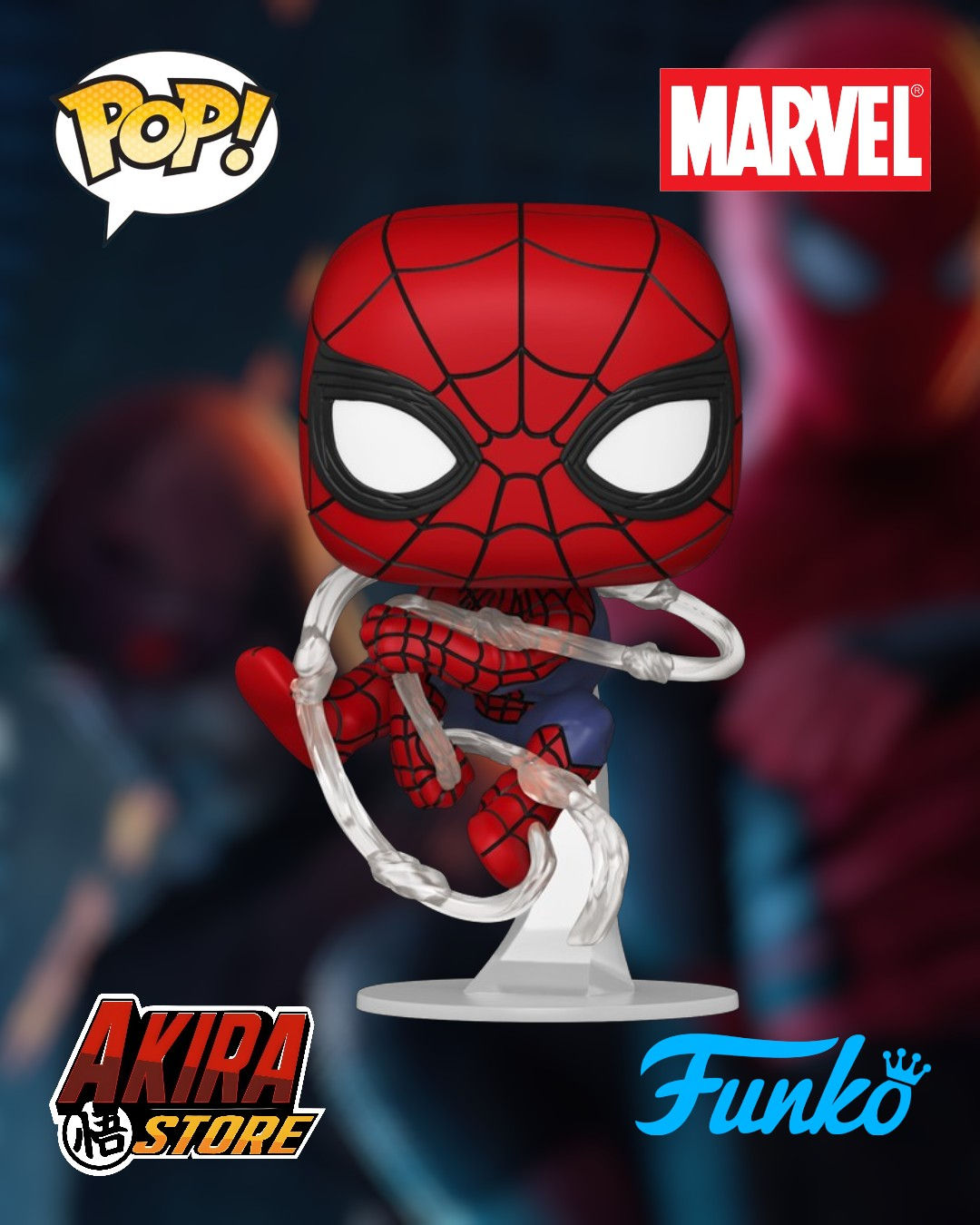 Spider-Man Swinging Jumbo 10-Inch Funko Pop! Vinyl Figure #1589