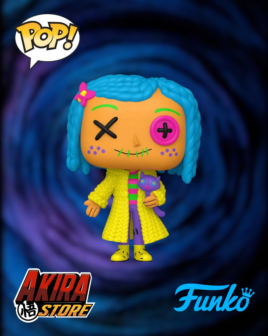 Coraline Patchwork Blacklight Funko Pop! Vinyl Figure #2120