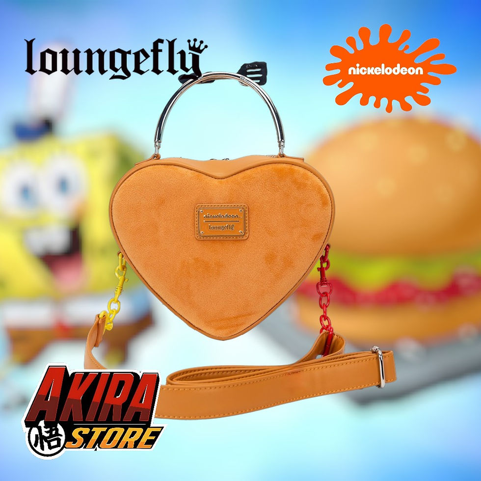 Miniatura: SpongeBob SquarePants Krabby Patty Plush Heart Figural Crossbody Bag