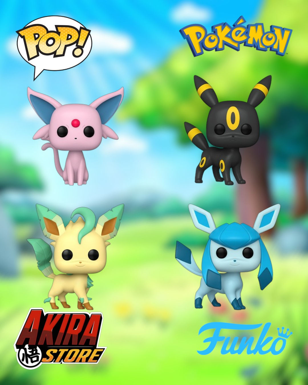 Eevee Evolutions Funko Pop! Vinyl Figure 4-Pack