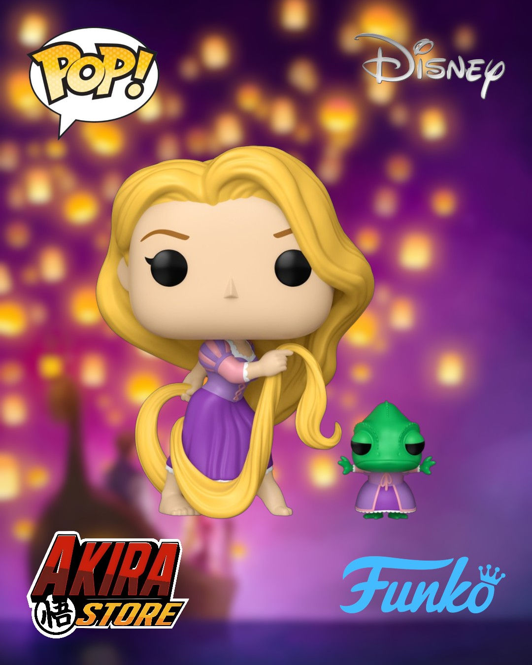 Rapunzel with Pascal Funko Pop! Vinyl Figure and Buddy #1640