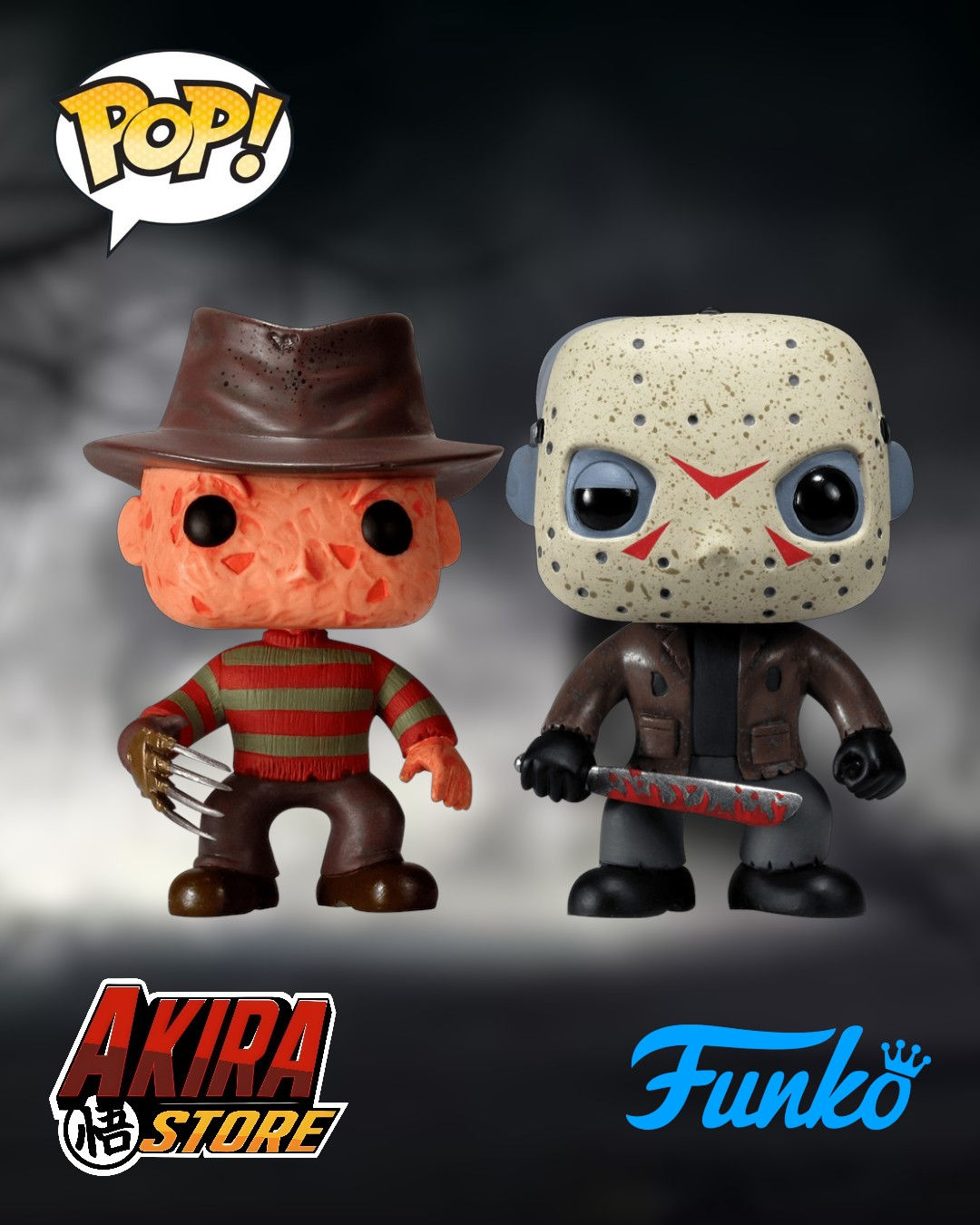 Freddy Krueger and Jason Voorhees 2-pack Funko Pop! Vinyl Figure #