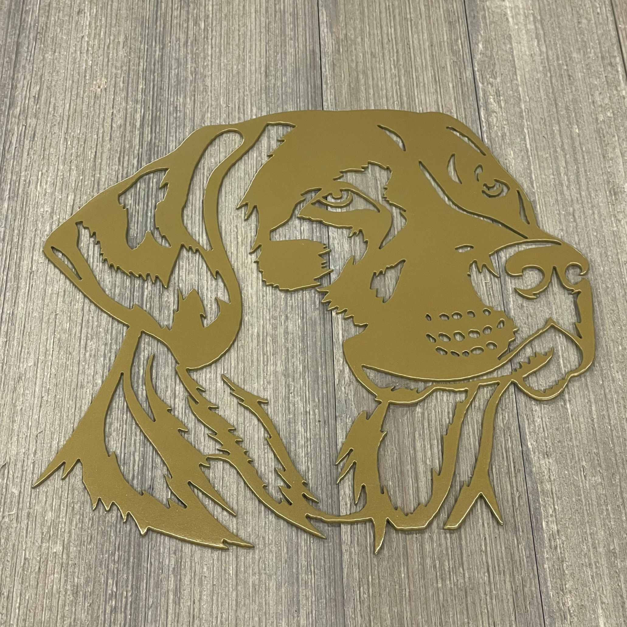 Yellow Lab Metal Sign Cutout (Option for Black Labs Upon Request) - Labrador Ret