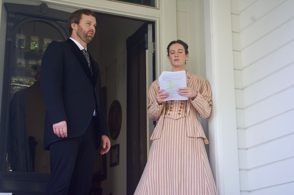 Stella and Matt Mantova husband and wife acting duo