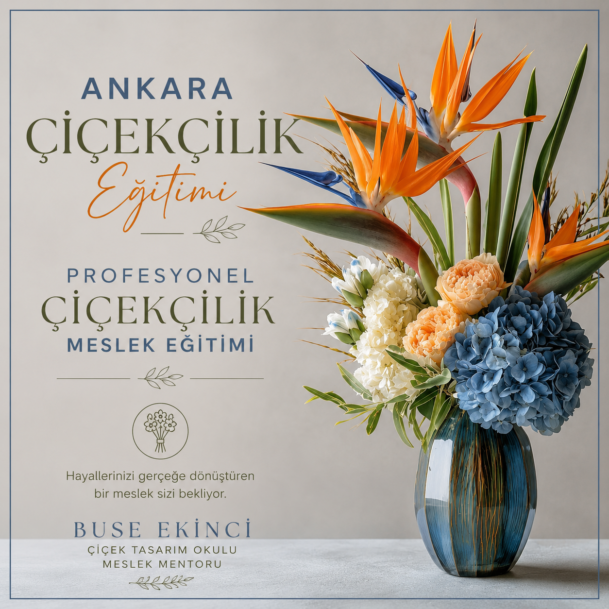 ANKARA ÇİÇEKÇİLİK EĞİTİMİ