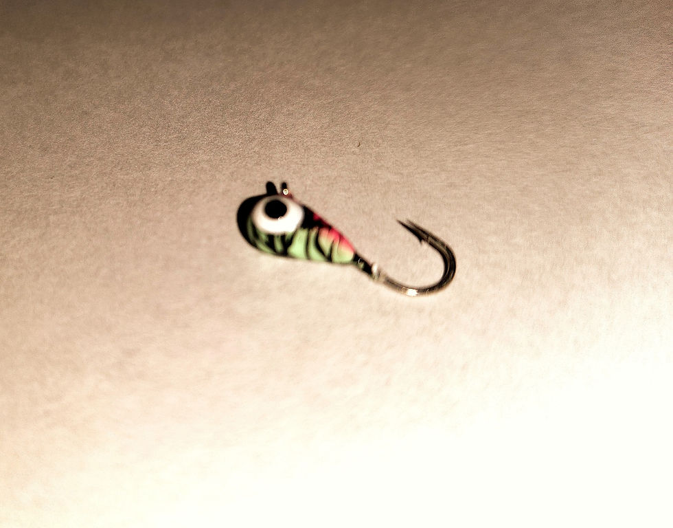 PINK/BLACK/GLOW TUNGSTEN JIG