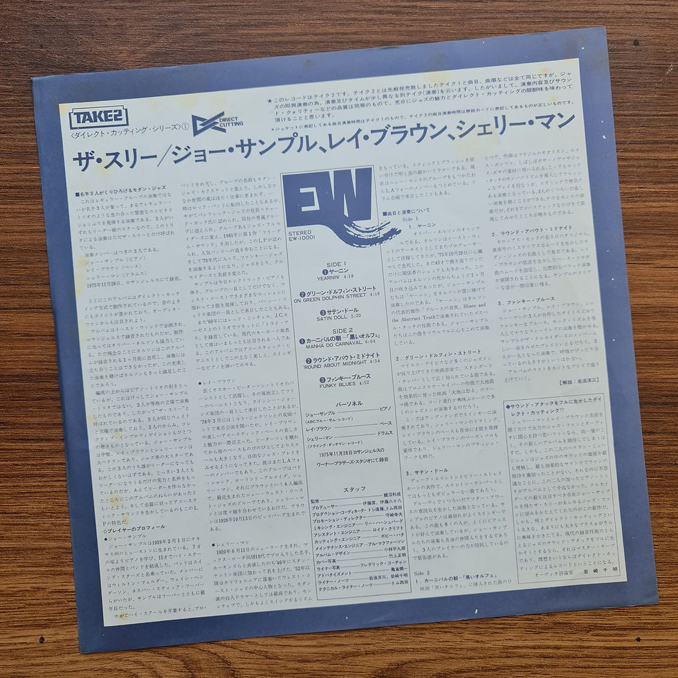 Thumbnail: Joe Sample & Ray Brown & Shelly Manne – The Three