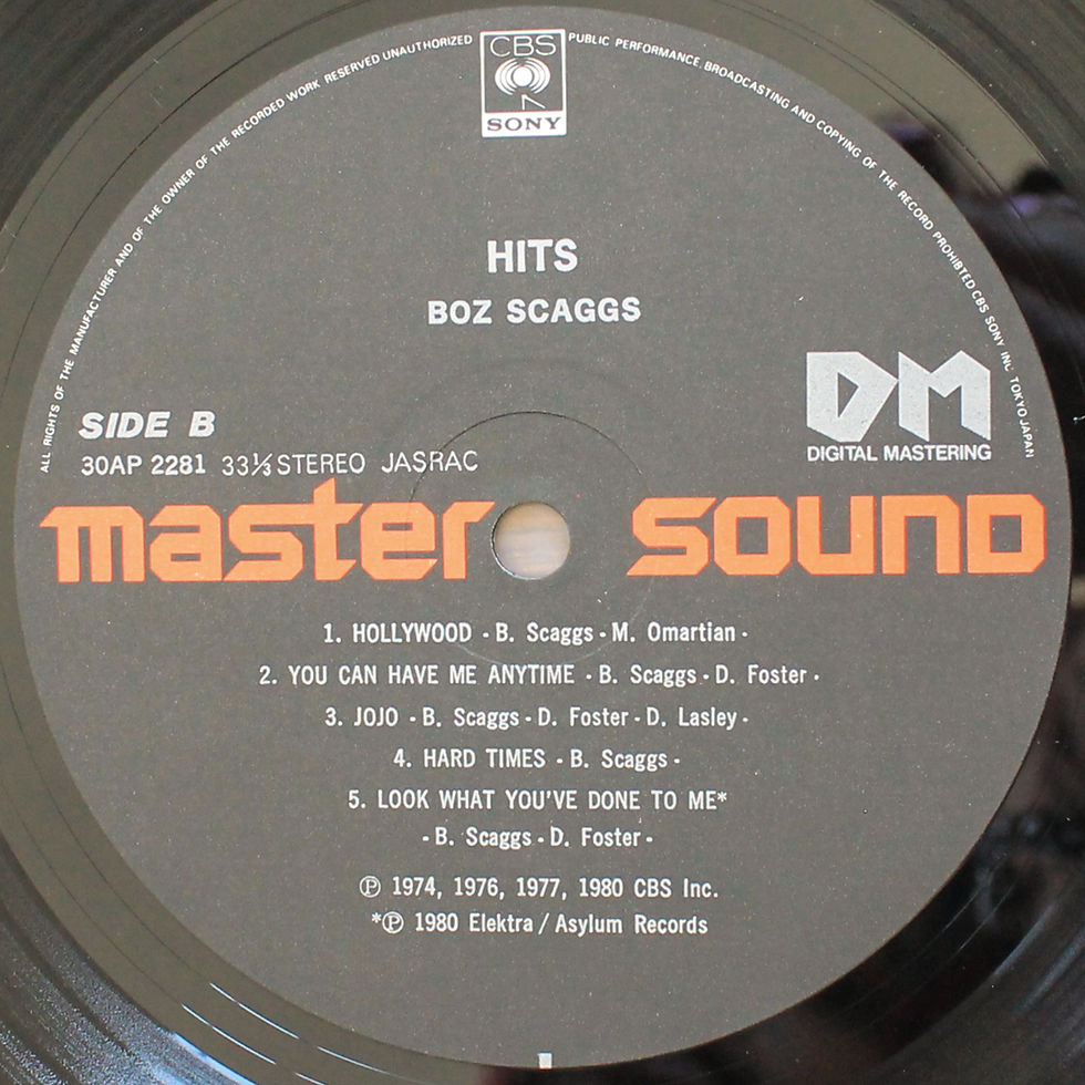 Thumbnail: Boz Scaggs – Hits!