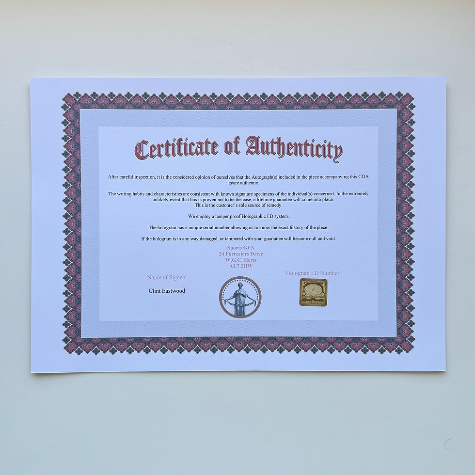 Thumbnail: Clint Eastwood 20x30 cm Boyutunda El İmzalı Fotoğraf (Ömür Boyu COA)