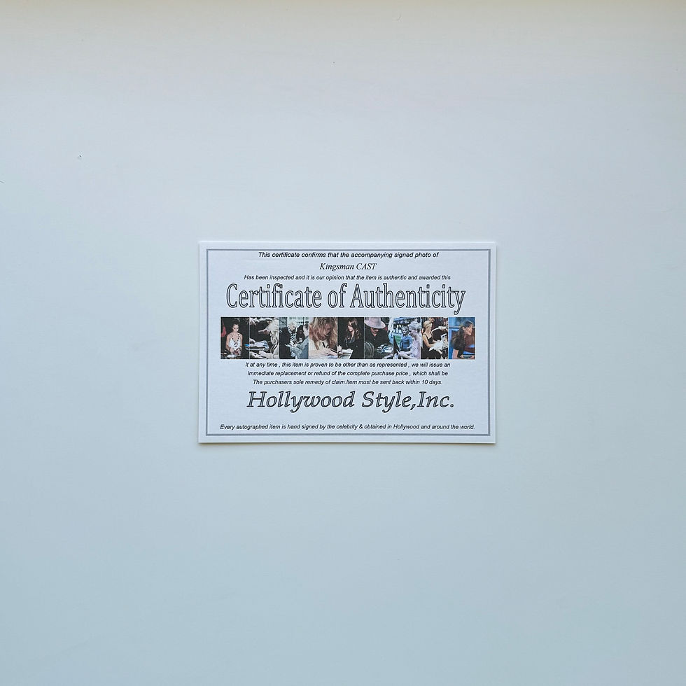 Thumbnail: Kingsman 21x26 cm Boyutunda El İmzalı Fotoğraf (Ömür Boyu COA)