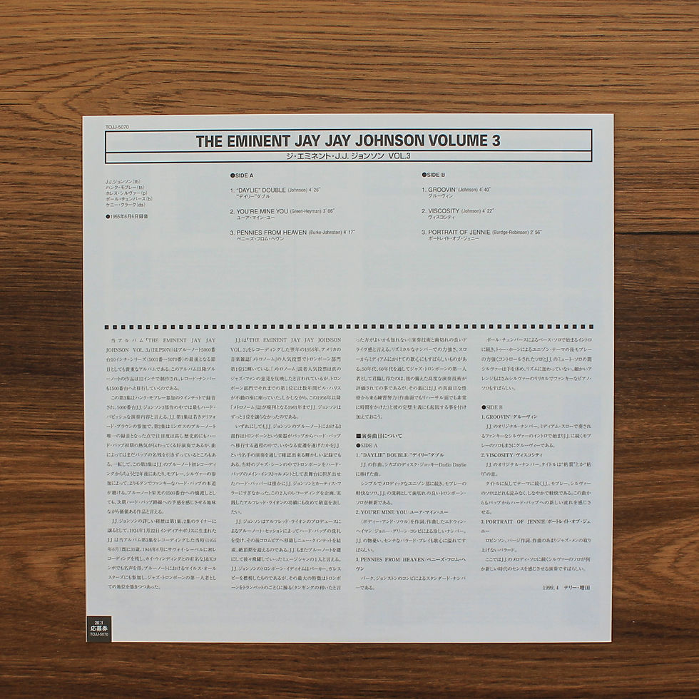 Thumbnail: Jay Jay Johnson - The Eminent Jay Jay Johnson Vol. 3