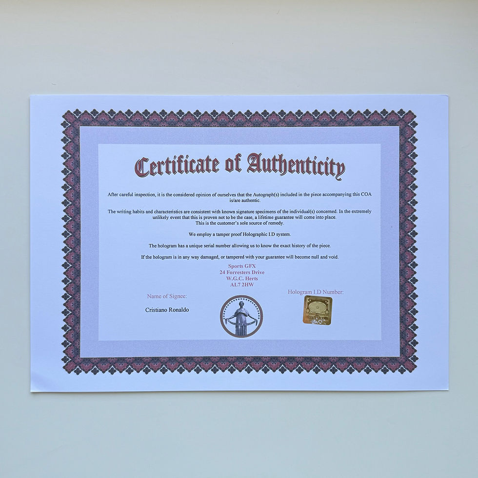 Thumbnail: Cristiano Ronaldo 20x30 cm Boyutunda El İmzalı Fotoğraf (Ömür Boyu COA)