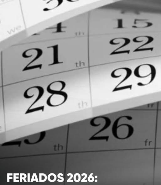 Feriados y días no laborables para el año 2026