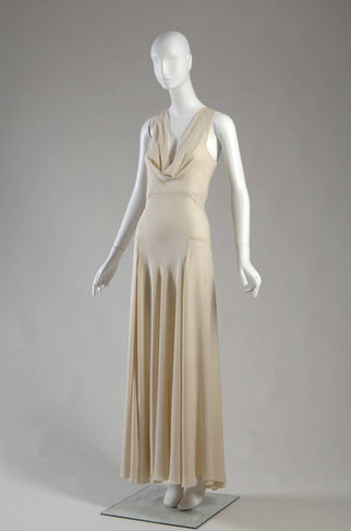 the inspiration, a Madeliene Vionnet design from the 1930s