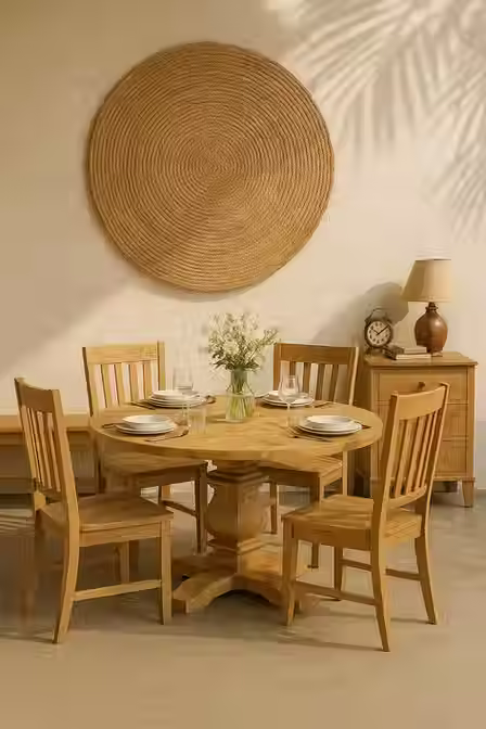 Mangowood Dinning Set placed in cafe