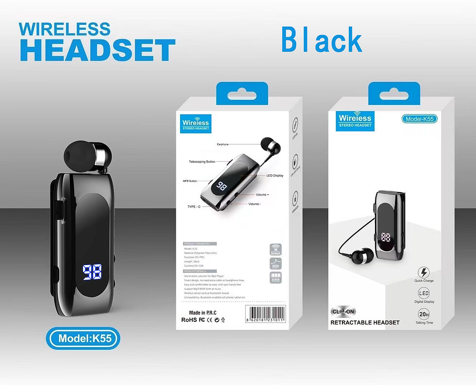 תמונה ממוזערת: זמן דיבור 20 שעות דיבורית Blues Car Bluetooth V5.2 Lotus To Phone Ear Blues